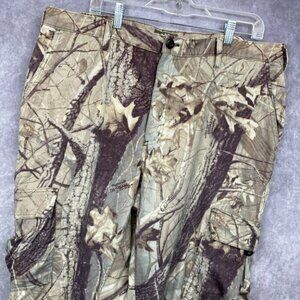 Vintage Spartan Outdoors Cargo Pants Mens XL Camo Realtree Hunting Utility